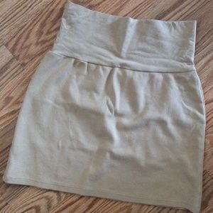 American Apparel Beige Bandage Skirt